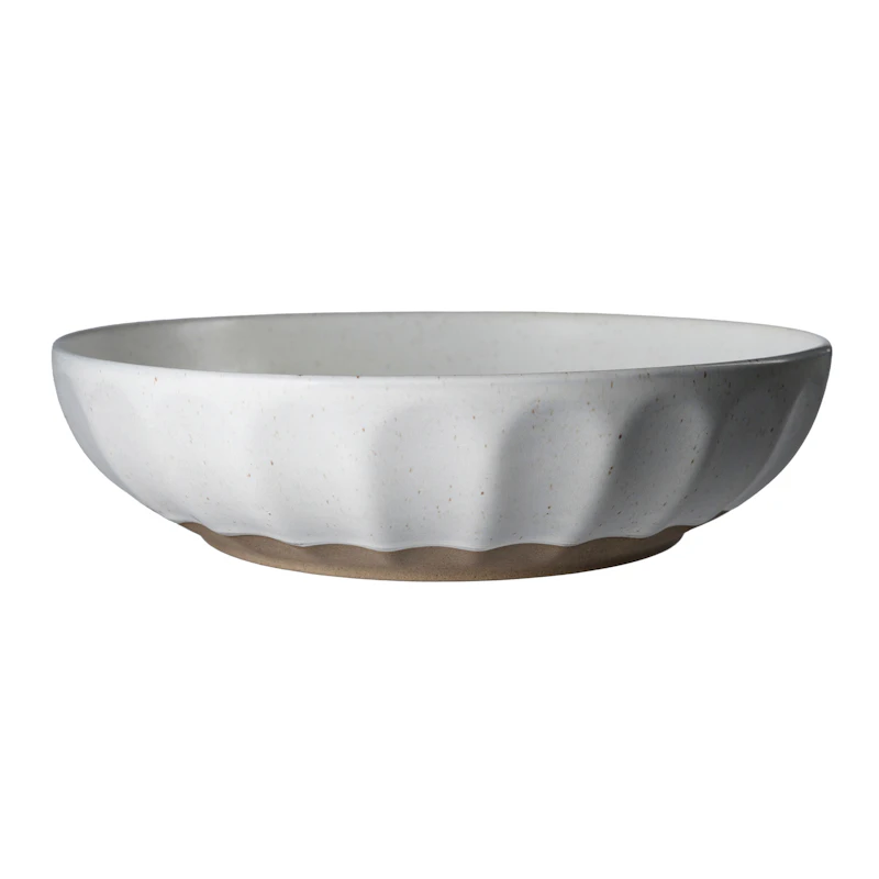 Skål 24 cm, Hvit / Natur