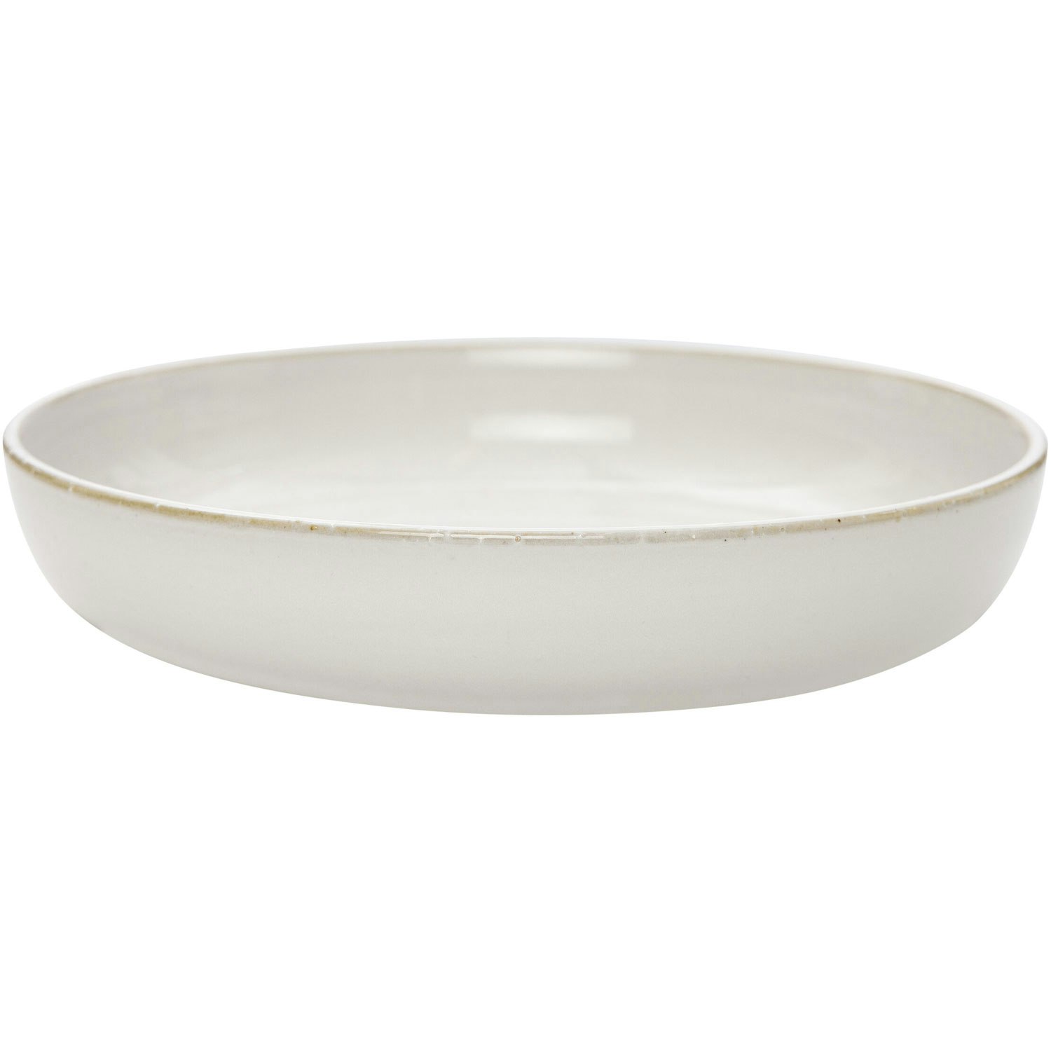 Ernst Tallerken 21 Cm Naturhvit -  Serveringssk&aring;ler Stengods Off-White - 246022