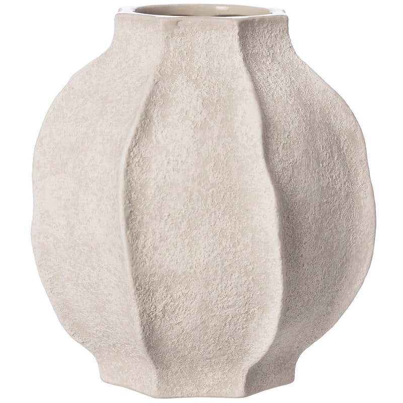 Vase 18 cm, Naturhvit