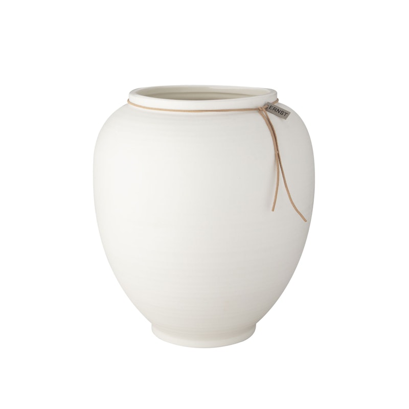 Vase Hvit Matt Overflate, 33 cm