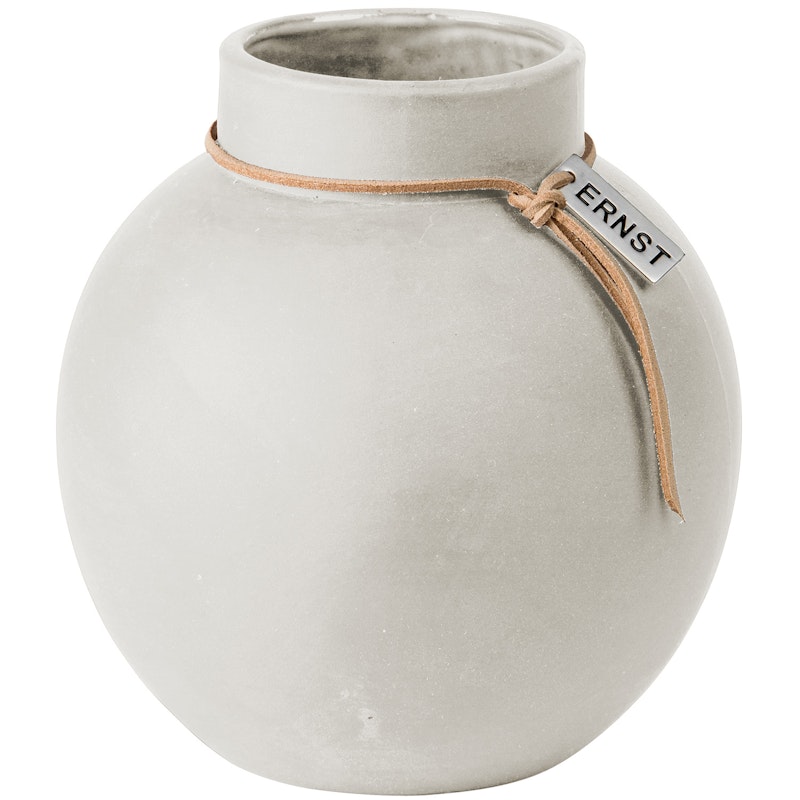 Vase Stentøy Hvit, 13 cm