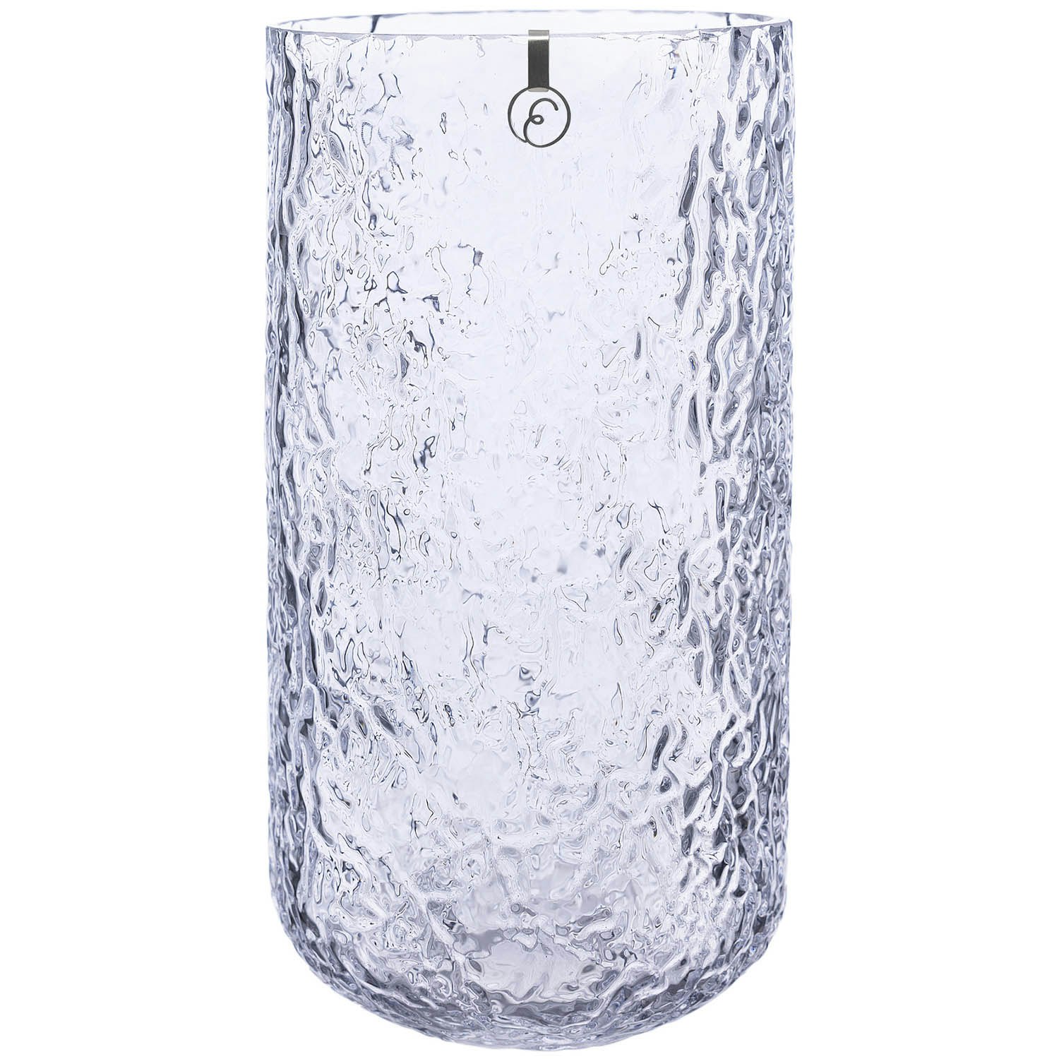 Ernst Vase Med M&oslash;nstret  25 Cm -  Vaser Glass Klar - 364319