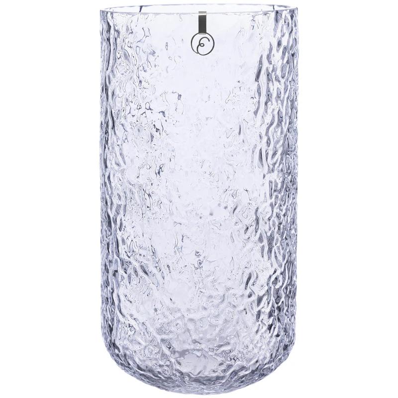 Vase Med Mønstret Glass 25 cm