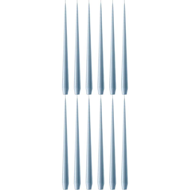 Antikklys Lakkert 32 cm 12-pk, Dusty Blue