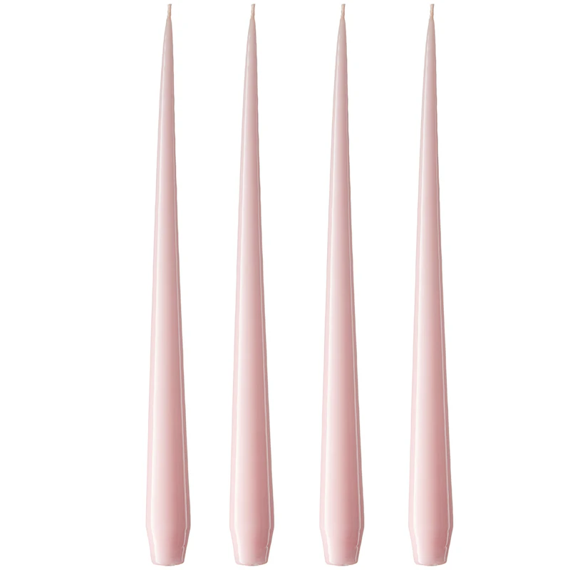 Antikklys Lakkert 32 cm 4-pk, Rose Quartz