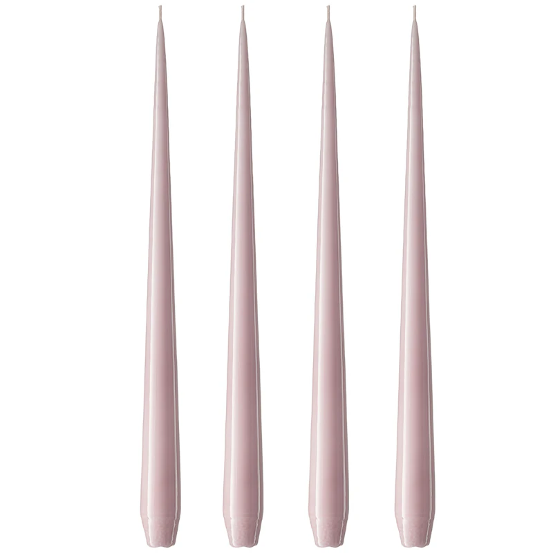 Antikklys Lakkert 32 cm 4-pk, Soft Rose