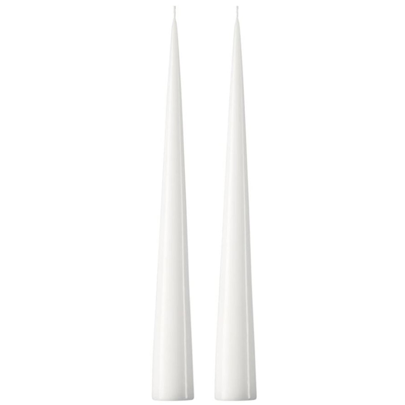 Stearinlys 37 cm 2-pk, Pure White