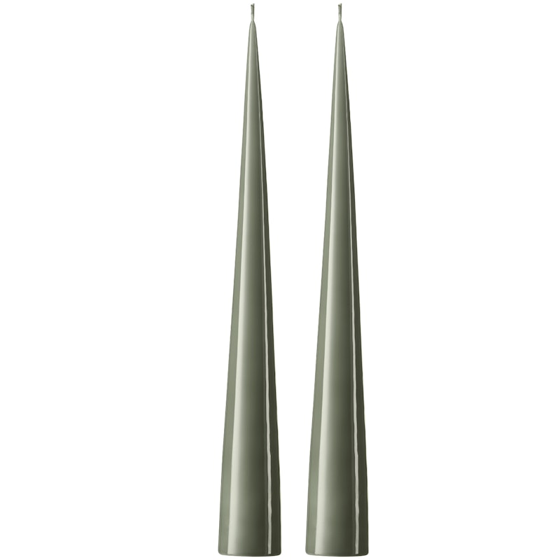 Stearinlys 37 cm 2-pk, Green Soil