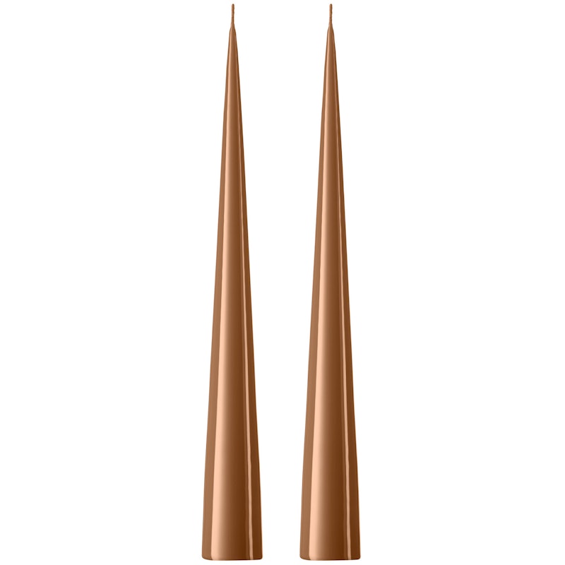 Stearinlys 37 cm 2-pk, Raw Toffee