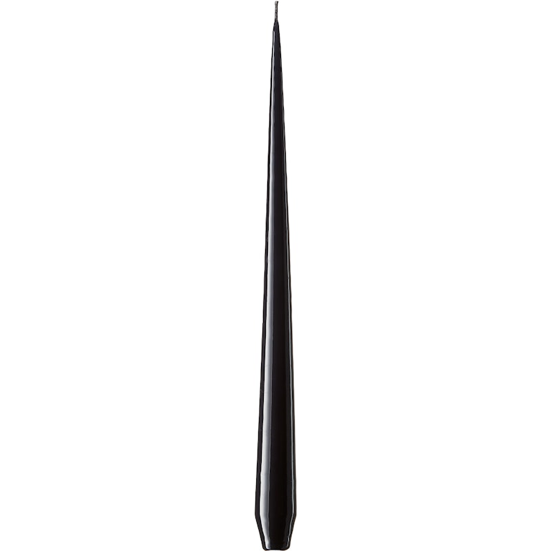 Lakkerte Lys 32 cm 4-pk, Raw Black