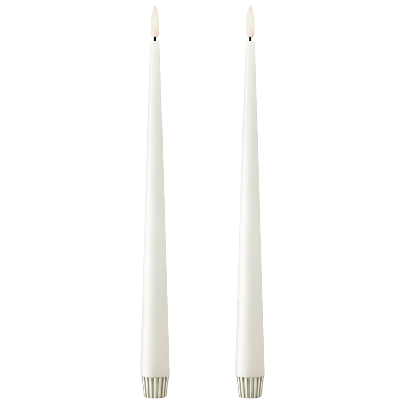Led-Stearinlys 2-pk 30 cm, Silky