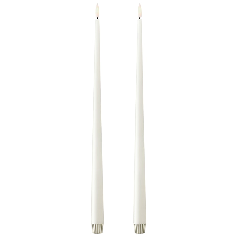 Led-Stearinlys 2-pk 40 cm, Silky