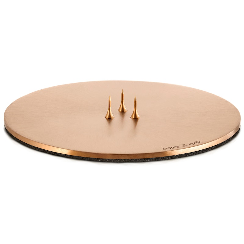 Stearinlysfat Ø12 cm Rose Gold, Matt
