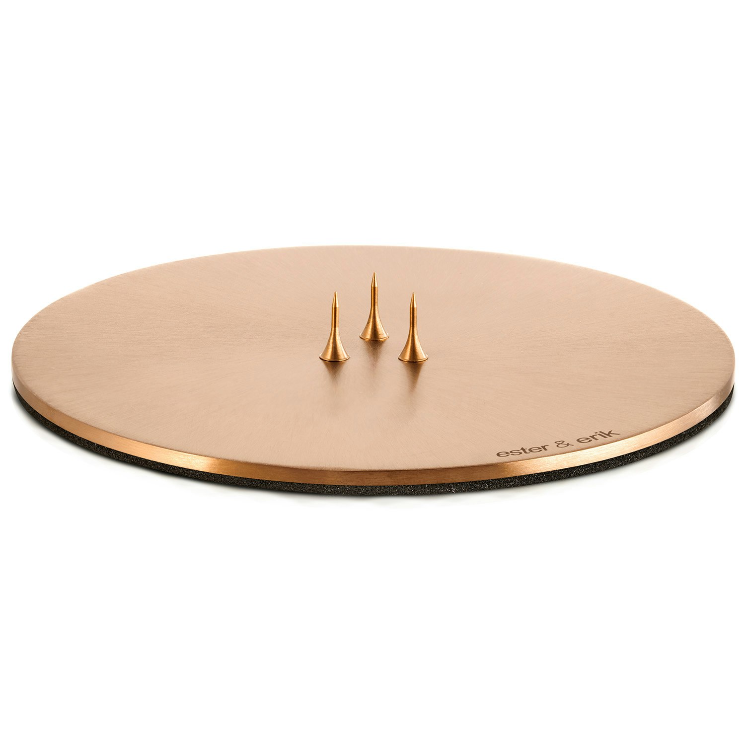 Ester & Erik Stearinlysfat &Oslash;12 Cm Rose Gold Matt -  Lysestaker Rustfritt St&aring;l Ros&eacute;gull - 555-71