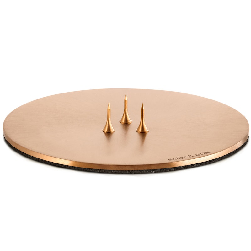 Stearinlysfat Ø9 cm Rose Gold, Matt