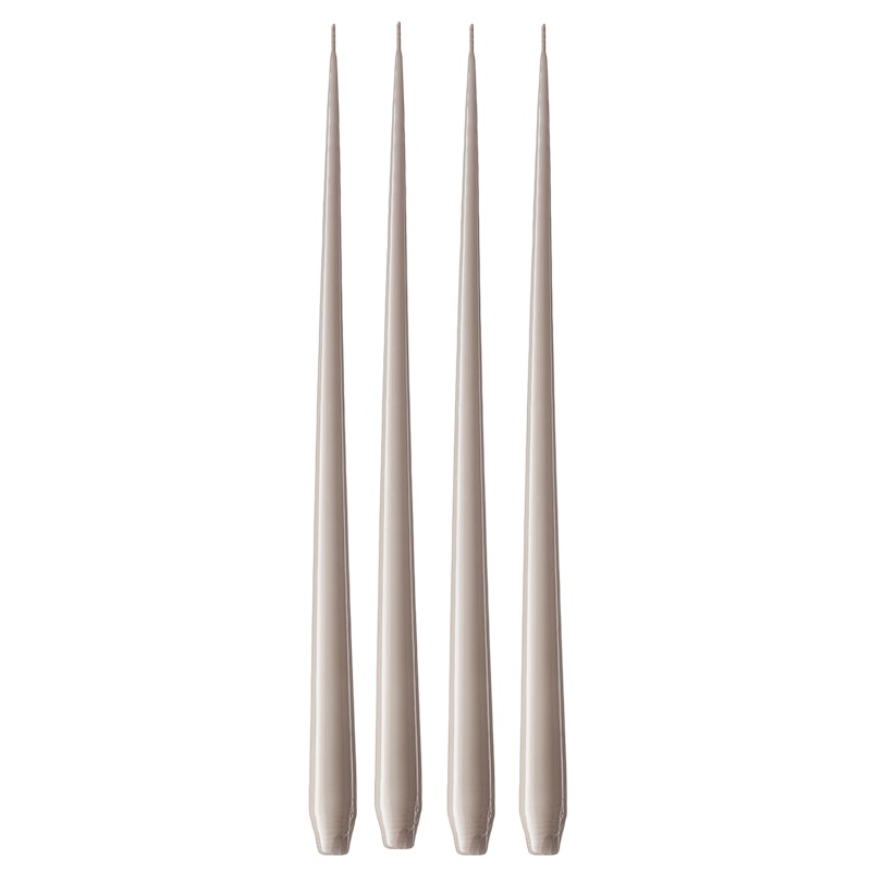 Antikklys Lakkert 42 cm 4-pk, Linen Grey