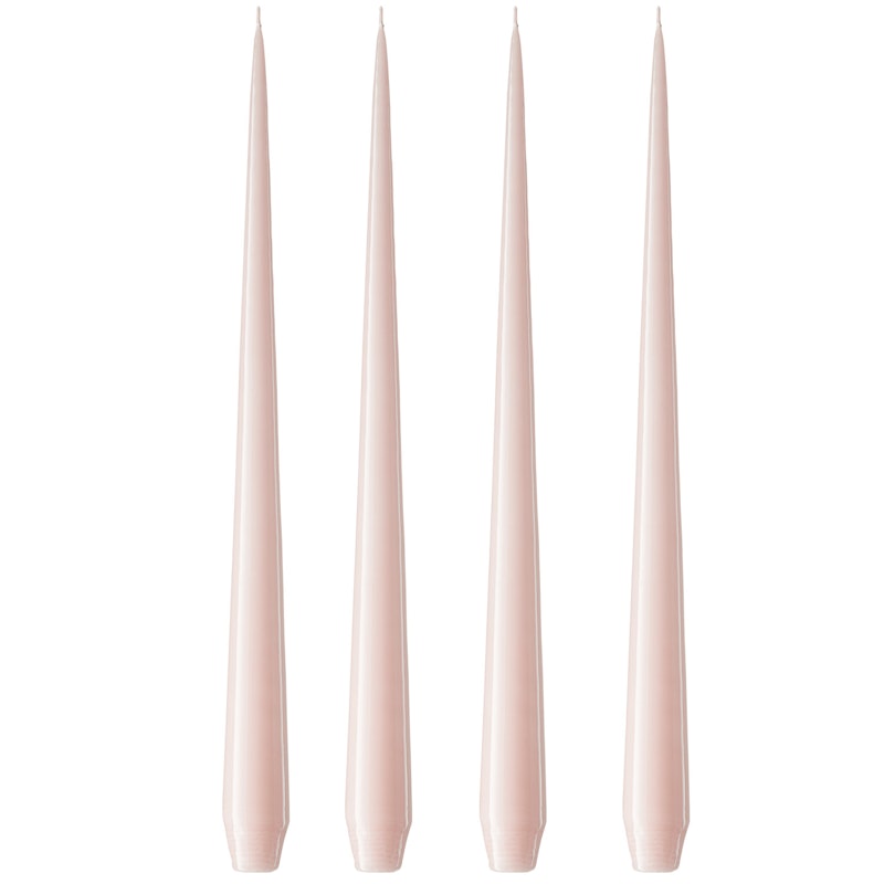Antikklys Lakkert 32 cm 4-pk, Rosewater