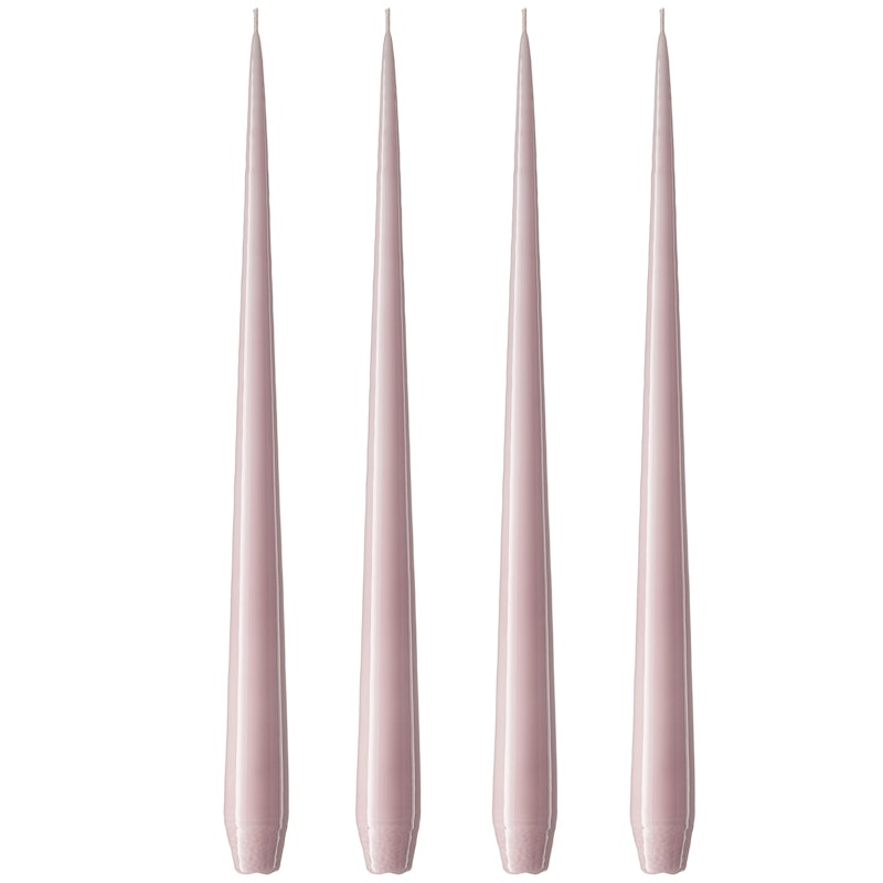 Antikklys Lakkert 32 cm 4-pk, Soft Rose