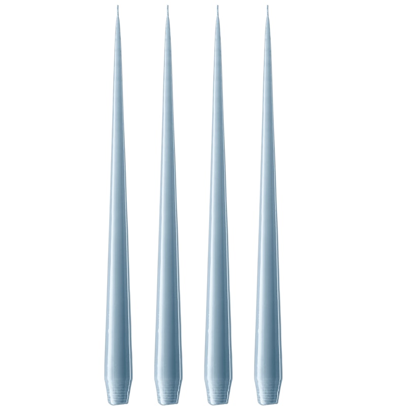 Antikklys Lakkert 32 cm 4-pk, Dusty Blue