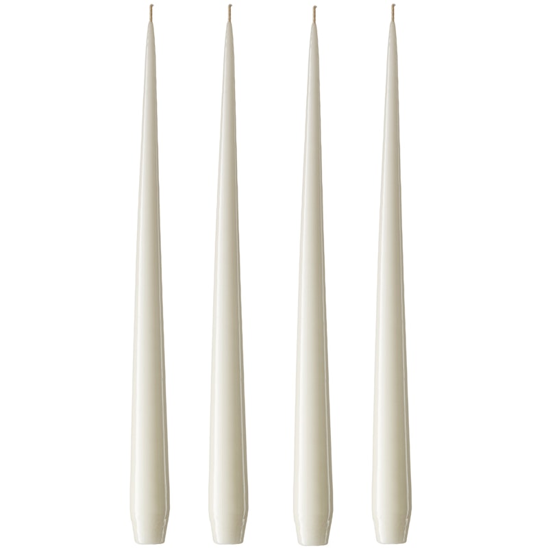 Antikklys Lakkert 32 cm 4-pk, Ivory