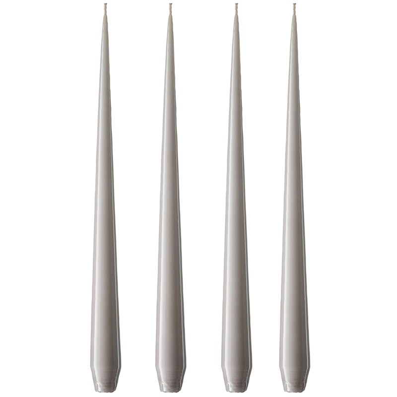 Antikklys Lakkert 32 cm 4-pk, Oyster Pearl