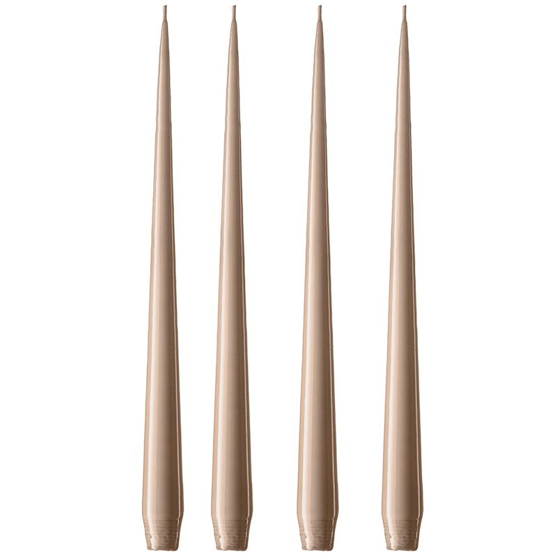 Antikklys Lakkert 32 cm 4-pk, Nougat Note