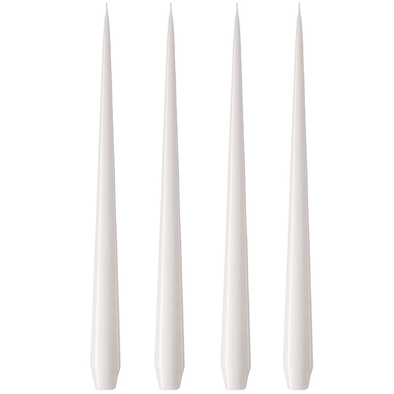 Antikklys Lakkert 32 cm 4-pk, White Ash