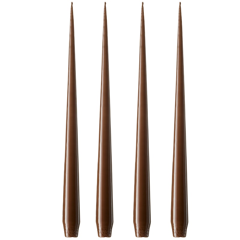 Antikklys Lakkert 32 cm 4-pk, Hazelnut
