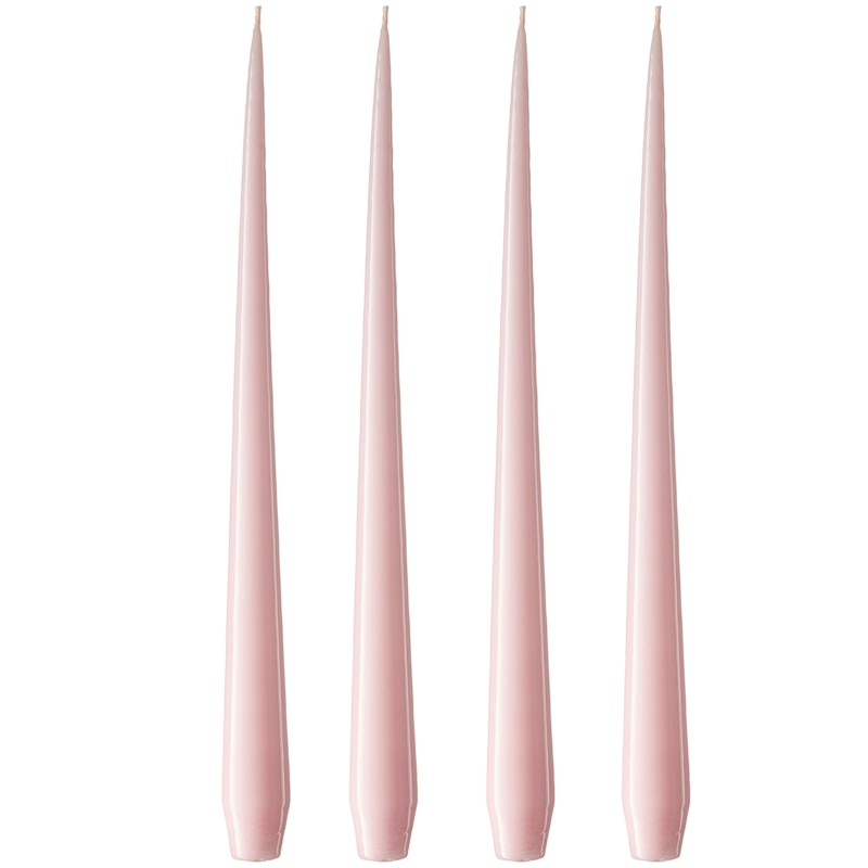 Antikklys Lakkert 32 cm 4-pk, Rose Quartz