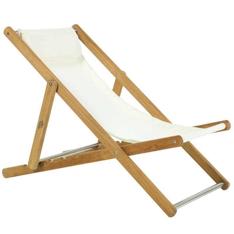 Elle Liggestol Teak / Akryl, Ivory