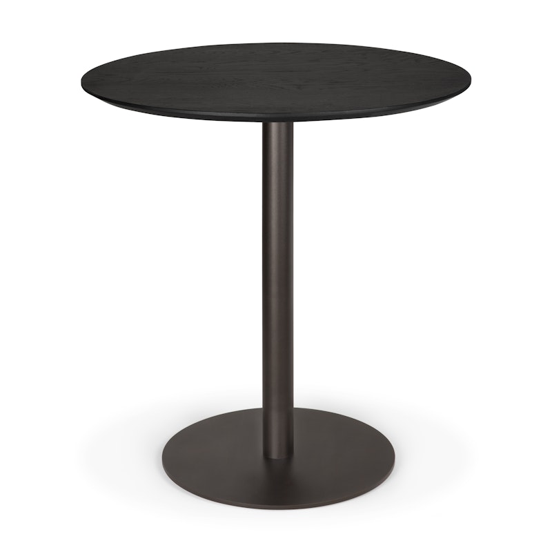 Blend Bord Ø70 cm, Mørk Bronse / Svart Eik