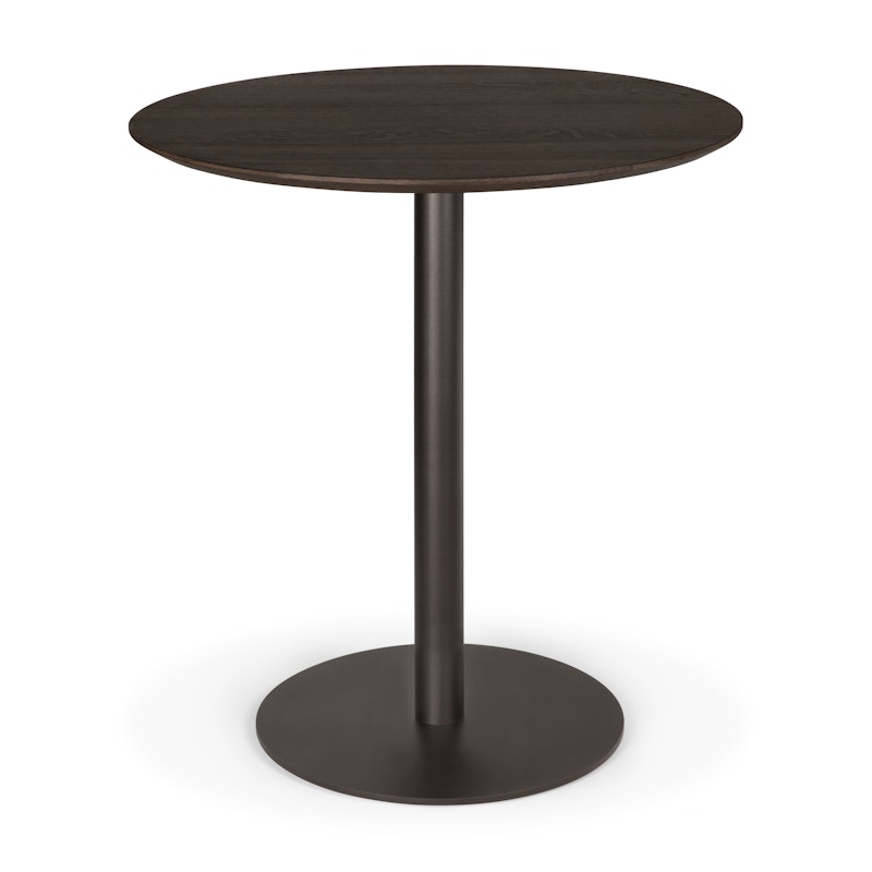 Blend Bord Ø70 cm, Mørk Bronse / Mørkbeiset Eik