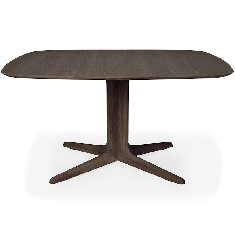 Corto Spisebord 150x150 cm, Mørkbeiset Eik