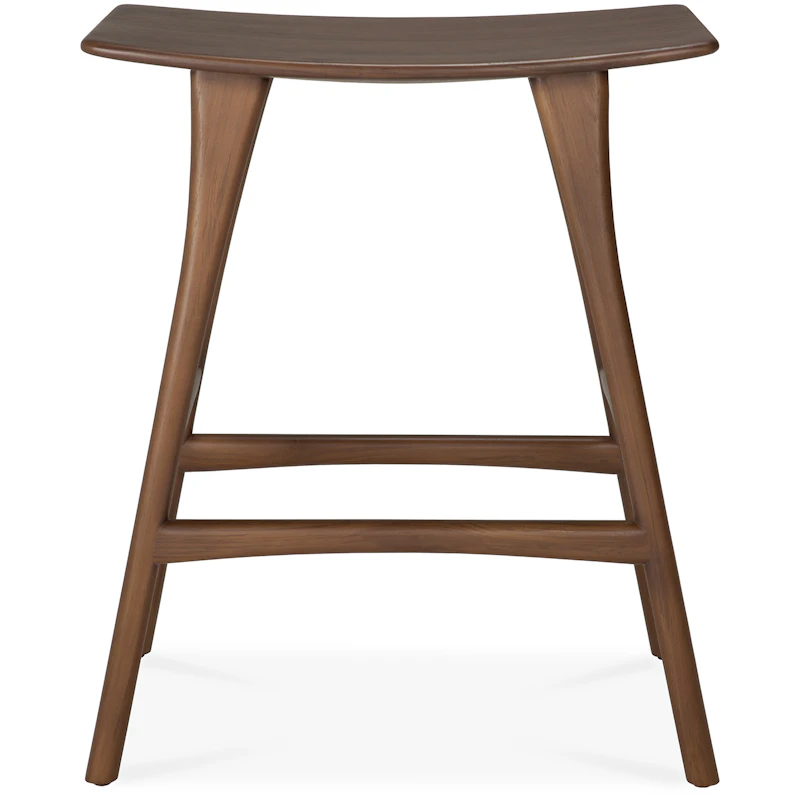 Osso Barstol 65 cm, Mørkbeiset Teak