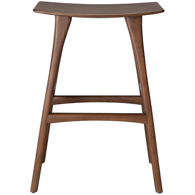 Osso Barstol 78 cm, Mørkbeiset Teak