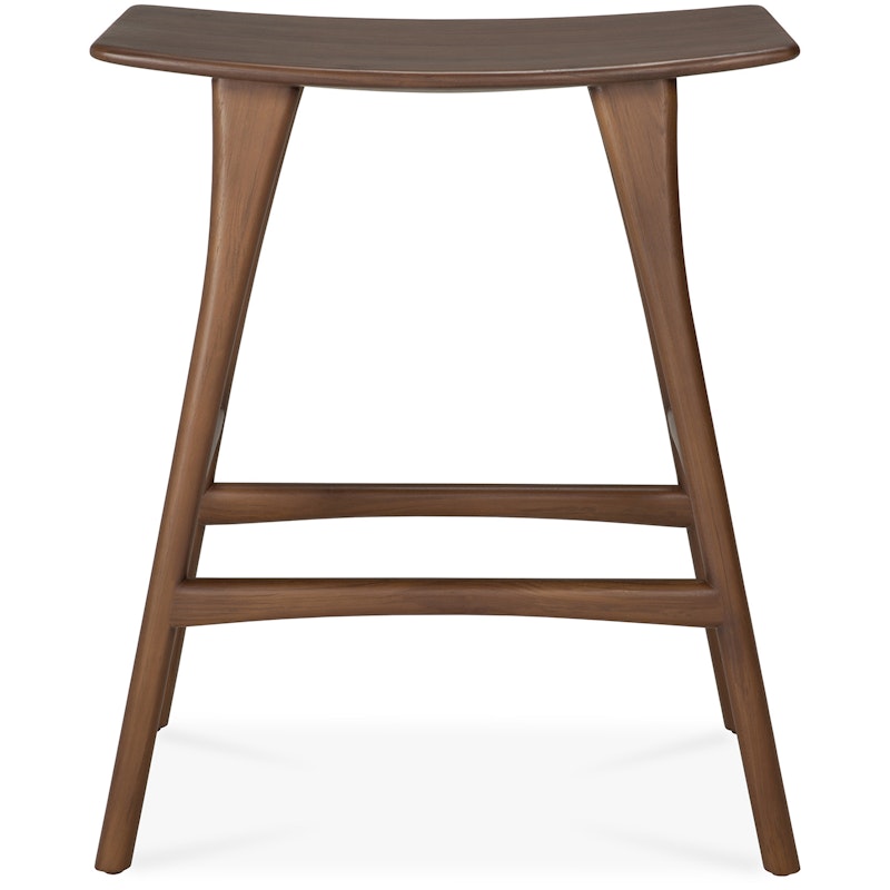 Osso Barstol 65 cm, Mørkbeiset Teak