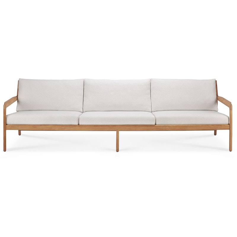 Teak Jack Sofa Outdoor Off-white, 3-seters