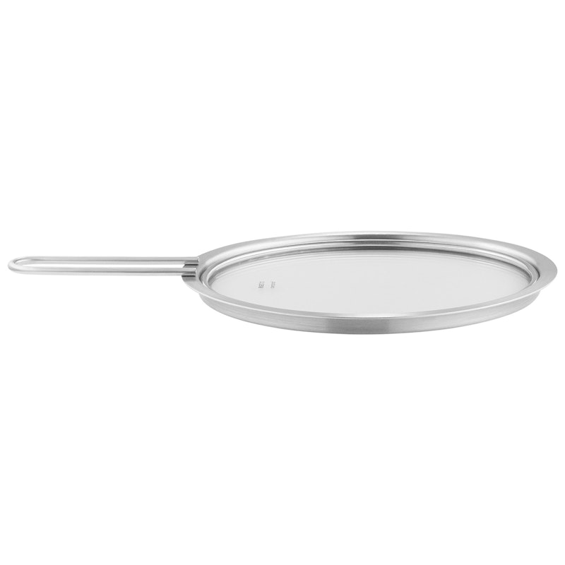 Glasslokk Børstet Stål, 20 cm