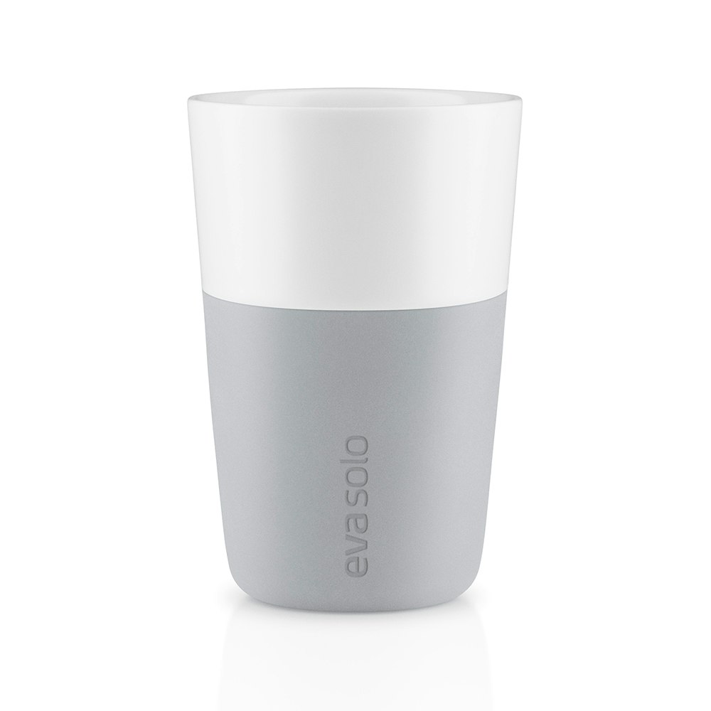 Eva Solo Caf&eacute; Latte Krus 36 Cl 2-pk  -  Kaffekopper Porselen Marble Grey - 501046