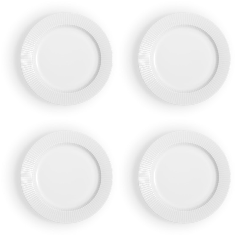 Legio Nova Sidetallerken 19 cm 4-pk, Hvit