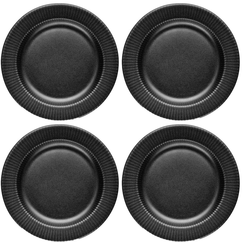 Legio Nova Sidetallerken 19 cm 4-pk, Sort
