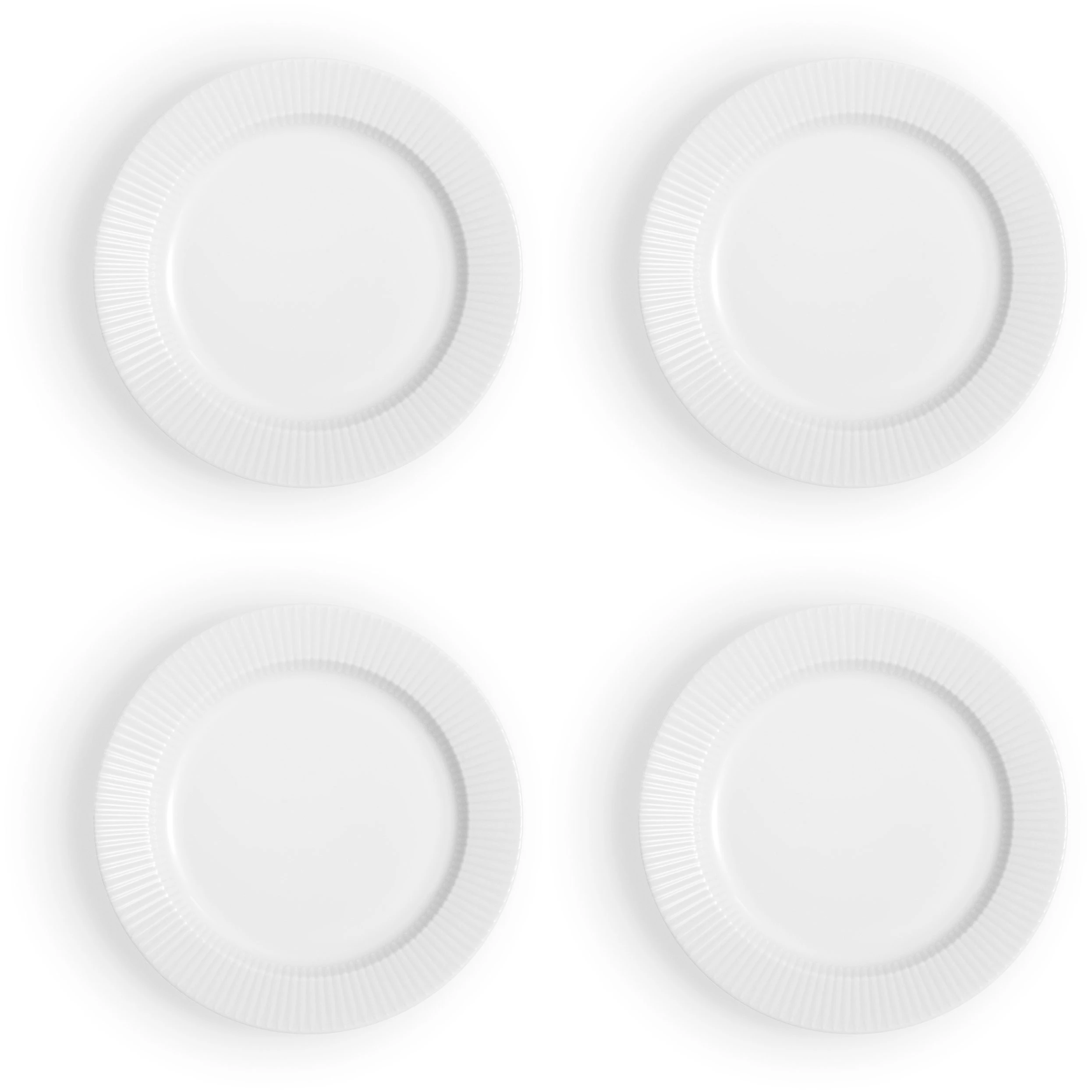 Eva Solo Legio Nova Sidetallerken 19 Cm 4-pk  -  Asjetter Stengods Hvit - 887219 4-PACK