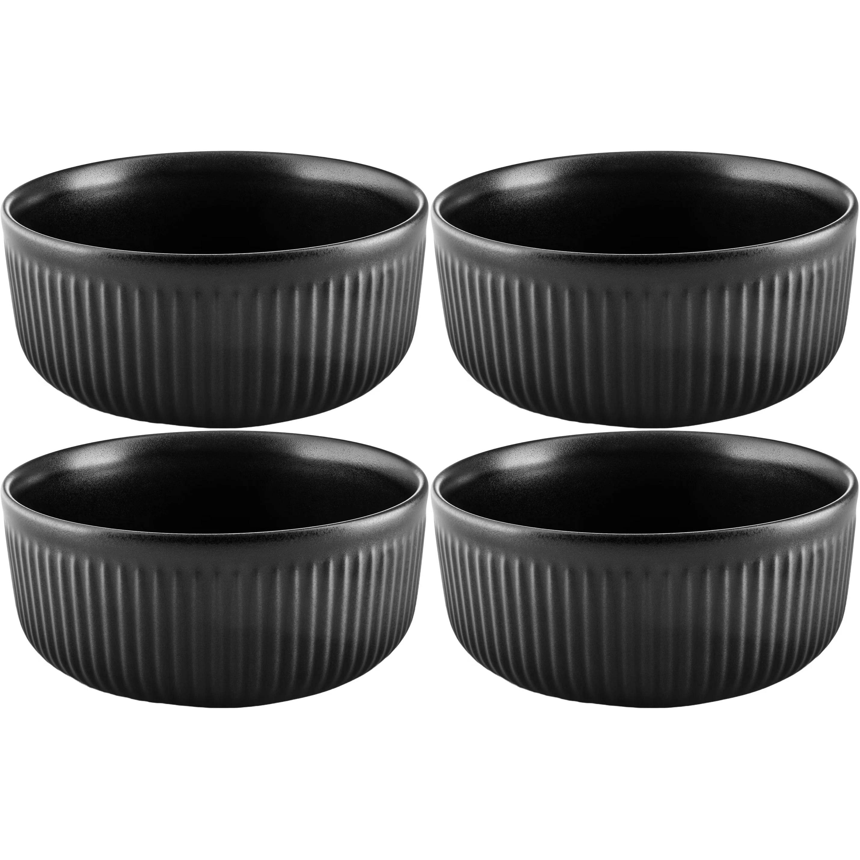 Eva Solo Legio Nova Sk&aring;l 50 Cl 4-pk  -  Serveringssk&aring;ler Stengods Sort - 787410 4-PACK