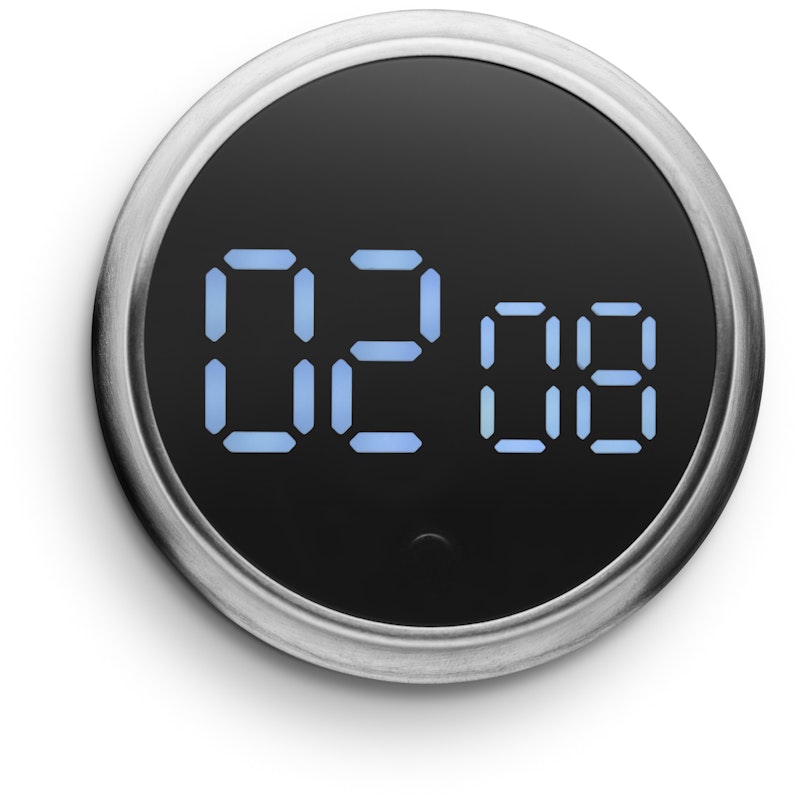 Magnetisk Timer Børstet Stål