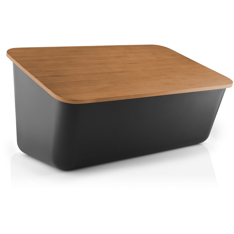 Nordic Kitchen Brødboks, Sort / Bambus