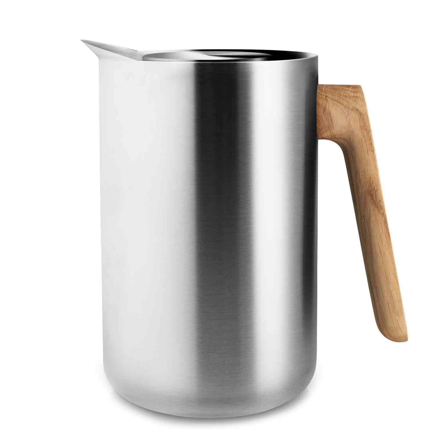 Eva Solo Nordic Kitchen Termoskanne 1,0 L  -  Termoser Eik Rustfritt st&aring;l - 502757