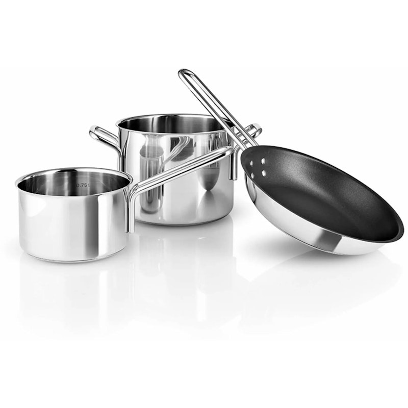 Stainless Steel Grytesett 3-pk