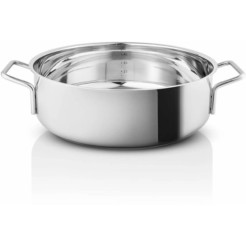 Stainless Steel Sautépanne Med Håndtak 28 cm