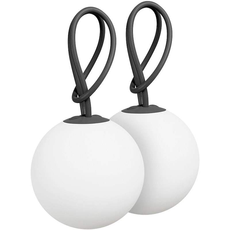 Bolleke Lampe 2-pk, Antrasitt