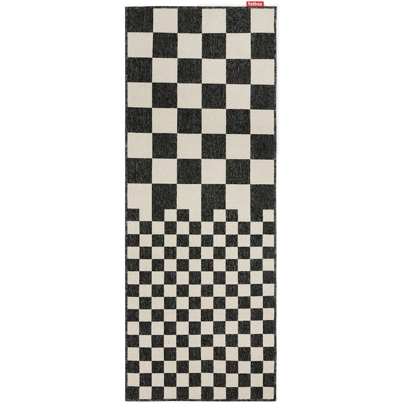 Carpretty Catwalk Square Affair Teppe, Creme / Antrasitt